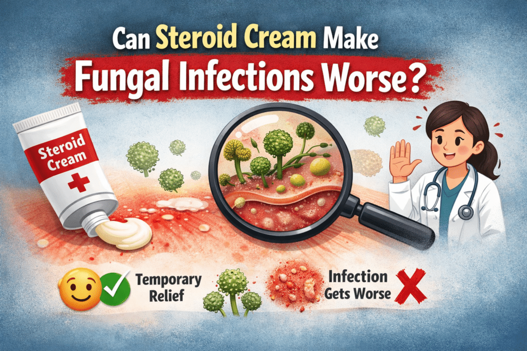 Can Steroid Cream Make Fungal Infections Worse