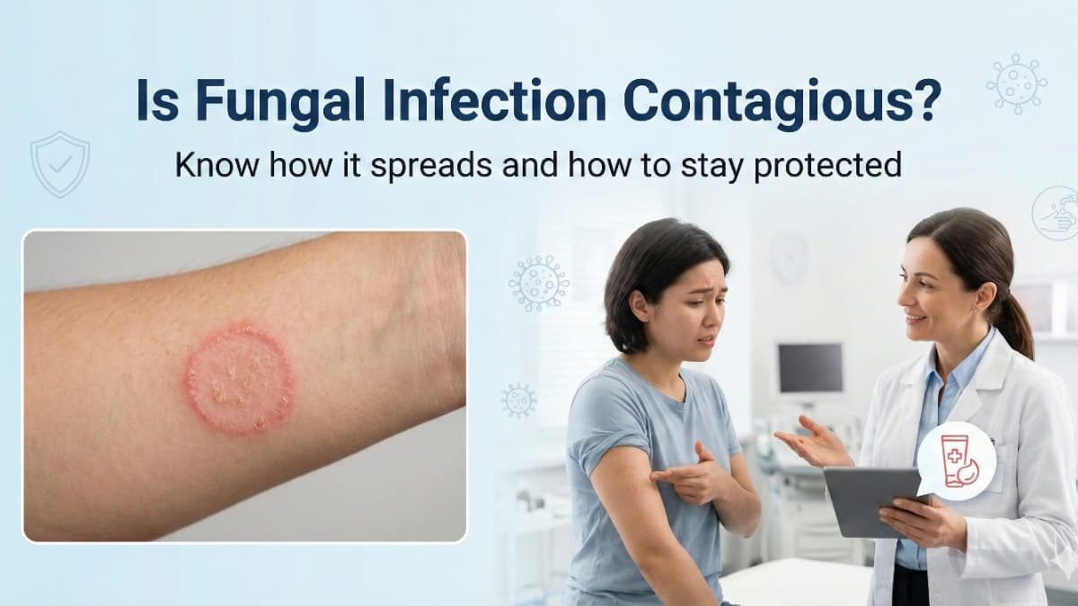 Is fungal infection contagious?